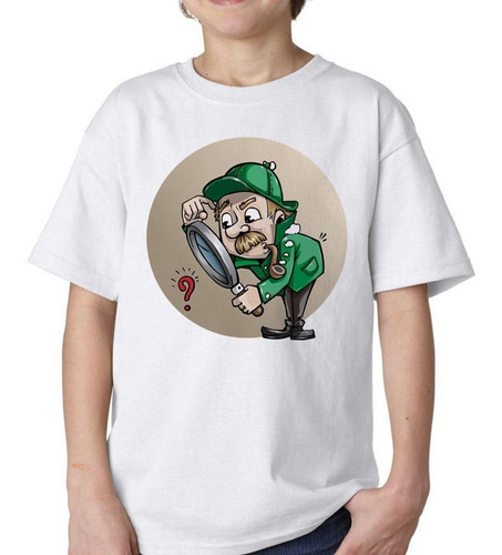 Remera De Niño Detective Investigador Inspector