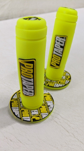 Puños Manoplas Universal Pro Taper Color Amarillo Fluo