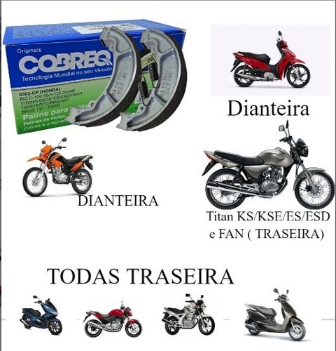 Par Lona Patim Freio Cobreq Original Traseira Honda Pcx 150