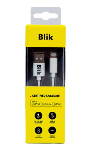 Cable Marca Blik Tipo Lightning Para iPhone