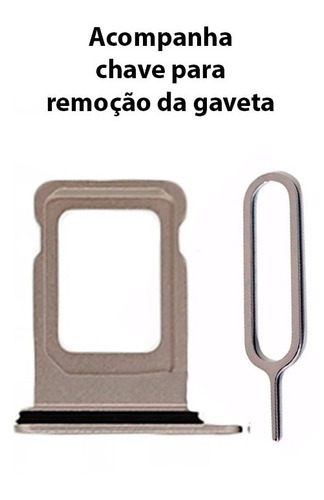 Bandeja Gaveta Chip Slot Sim Card Compatível iPhone 14