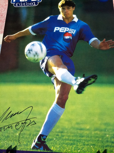 Poster Pepsi Futbol. Matías Almeyda. River Plate!