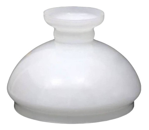 Cúpula De Vidro 13,5 Cm Branca Leitosa Para Luminária Abajur
