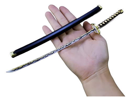 Espada Meltalica 25 Cms Demon Slayer Con Base