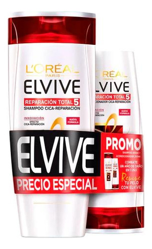 Pack Elvive Rt5 Shampoo370ml+acondicionador200ml