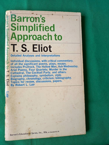 Book C - Barron´s Simplified - T S Eliot