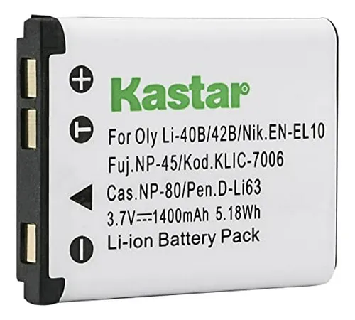 Batería De Repuesto Kastar Li-42b Para Cámaras Olympus