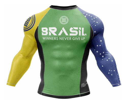 Rashguard Plus Monstro Jiu Jitsu Luta Guerreiro Nikkyo