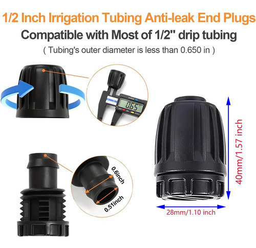 Enchufe De Riego De 1/2 Pulgada Con Conectores A Prueba De F