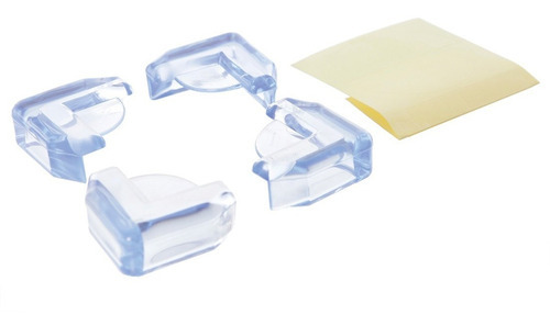 Protectores Esquinas de Mesas y Muebles (4 piezas transparentes)