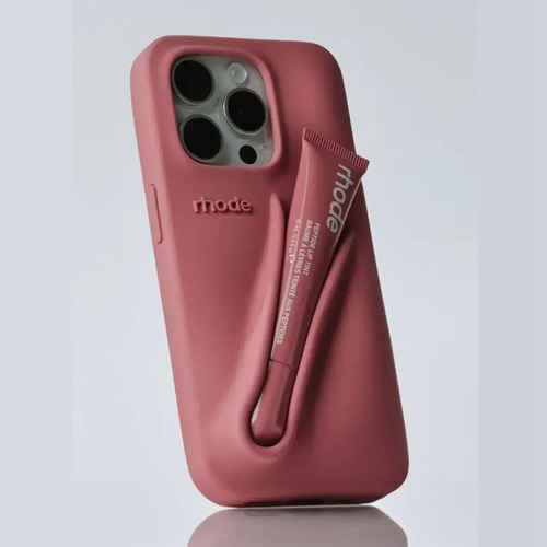 Funda De Teléfono Original De Rhode Hailey Bieber Con Lápiz Labial Brillante Y Silicona Para iPhone 16 Pro Max, iPhone 15, 14, 13, 12, 11, Serie