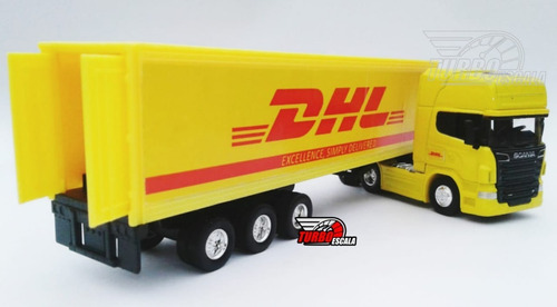 Camion Scania Container Escala 1/64 Personalizado Dhl
