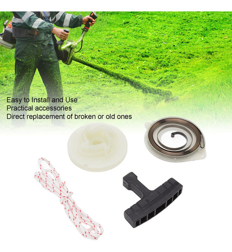 Kit De Poleas De Arranque, Cuerda De Agarre Con Resorte De R