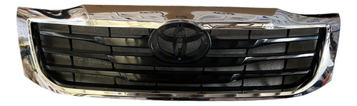 Parrilla P/toyota Hilux Mod 2012 Al 2015 Negra C/ Aro Cromad