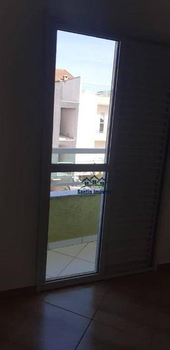 Cobertura Com 2 Dormitórios(01 Suíte)espaço Gourmet,02 Vagas Cobertas À Venda, 146 M² Por R$ 425.000 - Vila Humaitá - Santo André/sp - Co0506