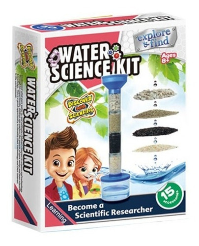 Kit Experimento Ciencia Filtracion Agua Para Niños