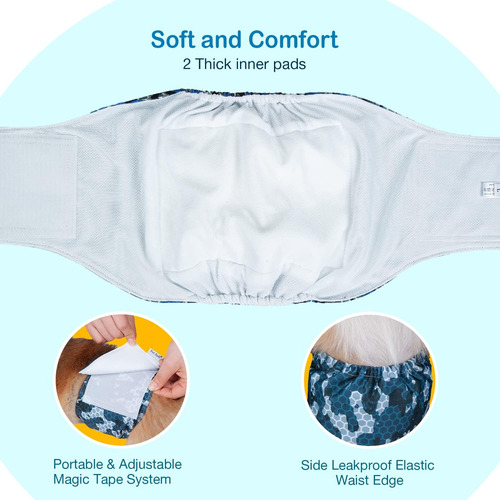 Cinta Abdominal Suave Para Perros Pet Soft Xl Army