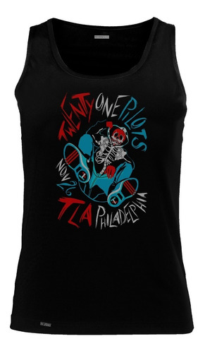 Camiseta Esqueleto Twenty One Pilots Banda Rock Poster Sbo