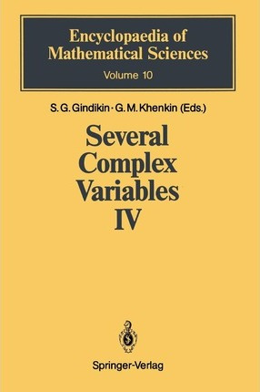 Libro Several Complex Variables Iv : Algebraic Aspects Of...