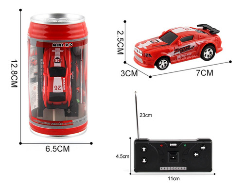 Mini Coche Rc, Vehículo De Hobby, Juguete En Una Lata,