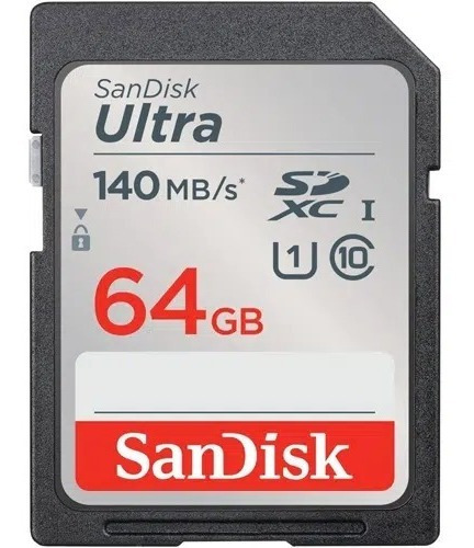 Memoria Sandisk Ultra 64gb Sdxc Uhs-i C-10 Envío Ya