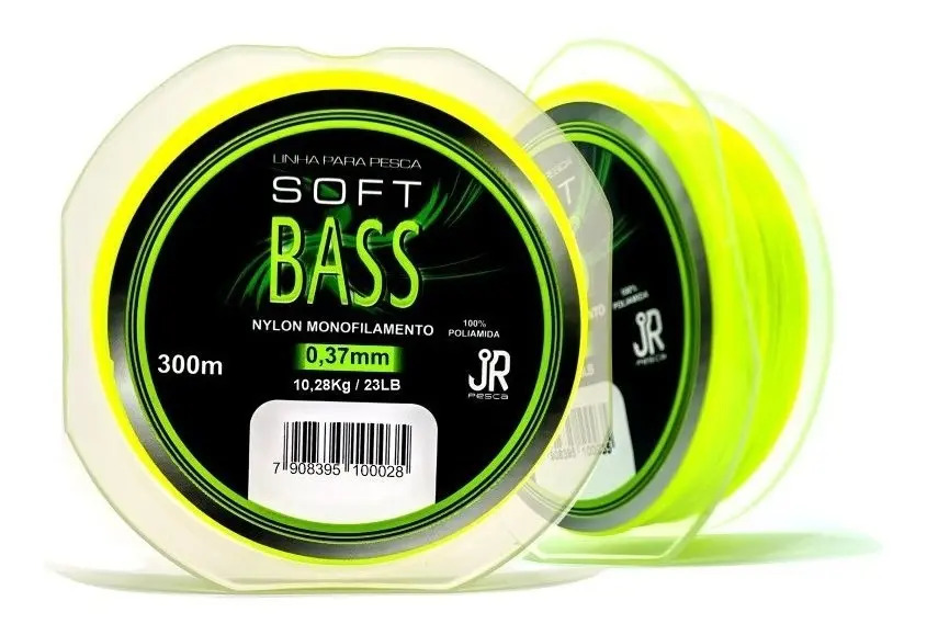 Linha de pesca Jr Pesca Soft Bass Verde 0,37mm