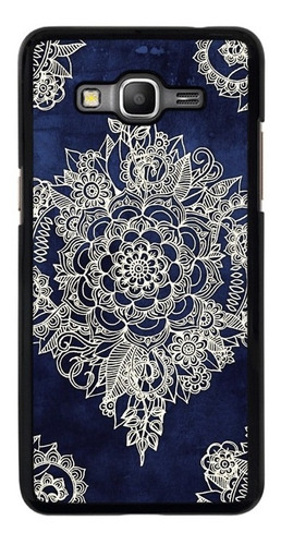 Funda Protector Para Samsung Galaxy Mandala Flor Azul 