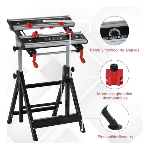 Mesa De Trabajo Multipropósito Altura Ajustable E Inclinable