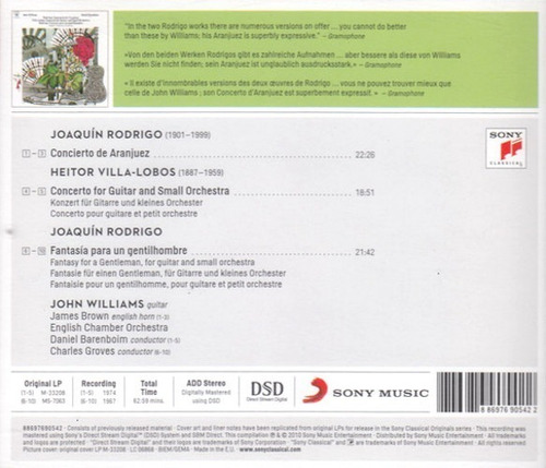 Villa-lobos - Rodrigo - Conciertos - Barenboim Williams - Cd