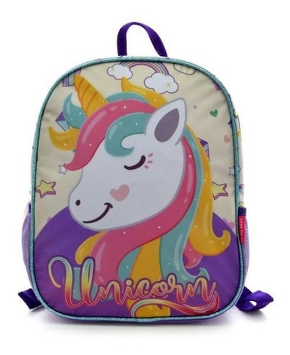 Mochila Escolar Unicornio 12 Pulgadas P/ Jardín Phi Phi Bags