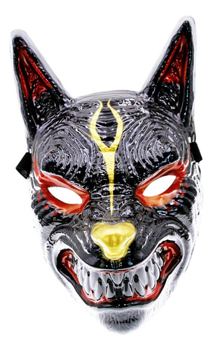 Máscara De Lobo De Halloween Tocado Accesorios De Disfraces