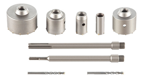 Kit Brocas Pasamuros Sacabocado 30 40 65 80 100 Mm