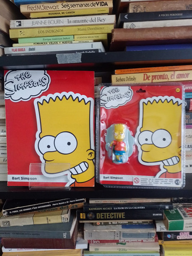 The Simpsons ,libro Info Personaje + Muñeco Bart C Base