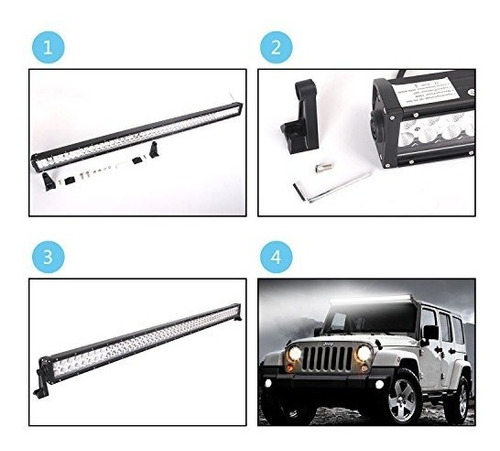 Barra De Luz Led Northpole 50 '' 288w Impermeable Spot-flood