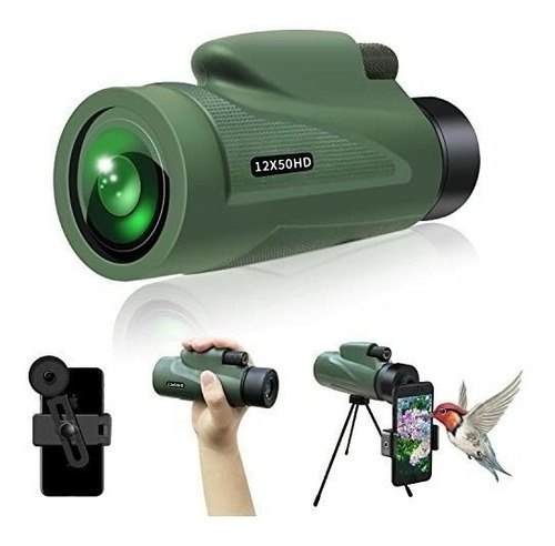 Telescopio Monocular Con Soporte Para Teléfono Inteligente,