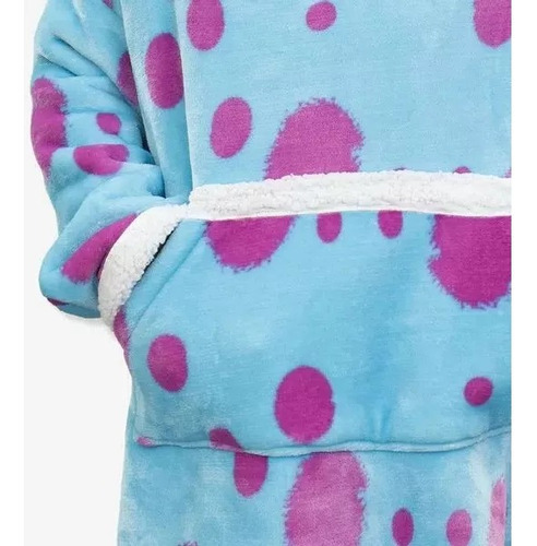 Cobertor Com Mangas Disney Pixar Sulley Juvenil Zonacriativa Cor Azul