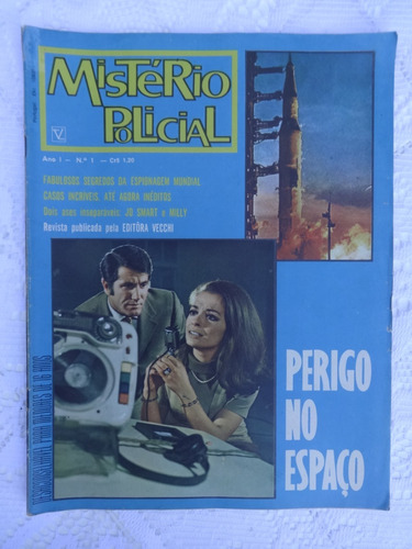 Mistério Policial Nº 1 - Fotonovelas - Ed. Vecchi - 1970