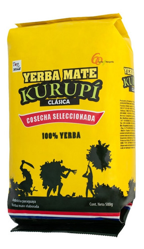 Yerba Mate Kurupí Clásica - Cosecha Seleccionada 500 G