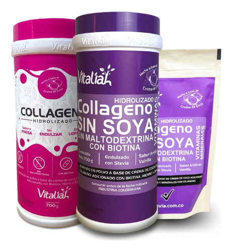 Colágeno Vainilla Y Fresa - g a $44