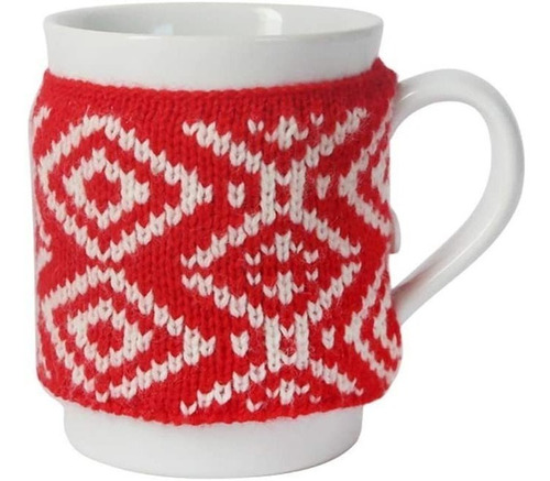 Zah Taza De Café De Invierno Con Taza De Crochet Suéter Lind