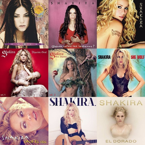 Shakira: Discografía Completa En Digital 320 [pop]