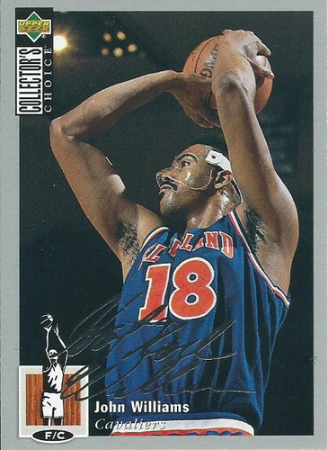 Barajita John Williams Firma Plata Upper Deck 1994 #18 Cavs