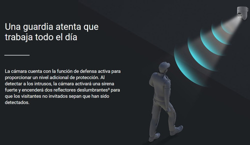 Imagen 4 de 10 de Camara Seguridad Wifi Ezviz H8c 2mp Color Sirena Audio 360