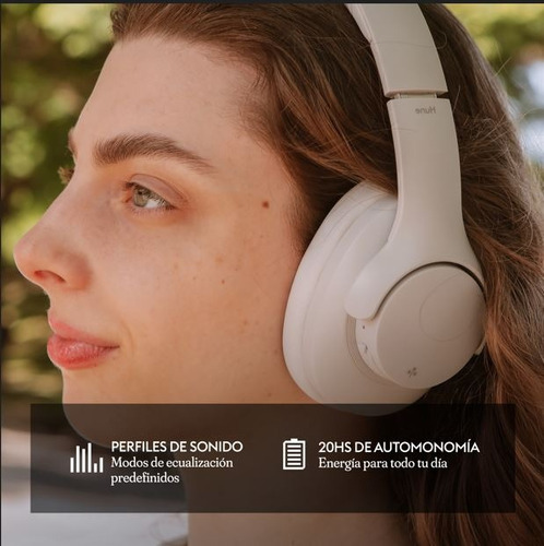 Auriculares Bluetooth Vincha Hune Flora Over Ear Inalámbrico Azul