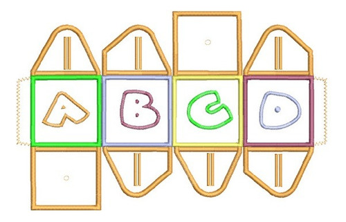 7 Matrices P/ Maquinas De Bordar Juegos Didacticos / Cubos