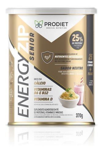 Energyzip Senior Sem Sabor 370g - Prodiet