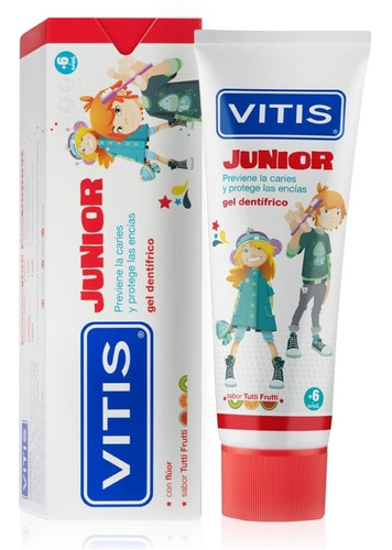 Pasta Dental Gel Vitis Junior 75ml