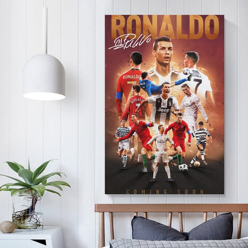 Póster De Lona Impresa De Cristiano Ronaldo De 30x45cm
