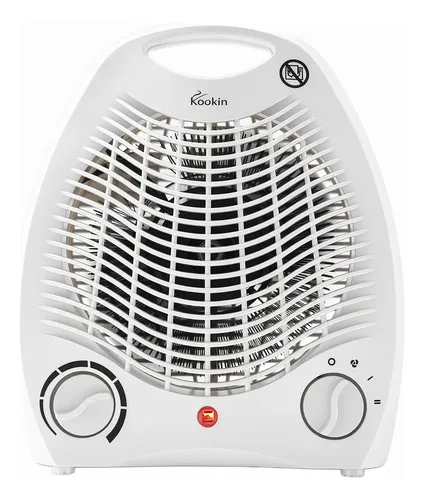 Aquecedor De Ar Kookin Kna1500 Elétrico ​Termoventilação 1500w Com Proteção Contra Tombamento Branco