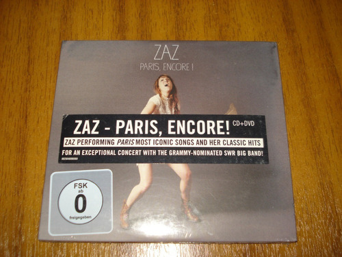 Cd+dvd Zaz / Paris, Encore (nuevo Y Sellado) Europeo